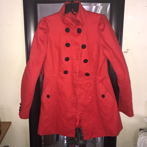 H&M Jackets & Blazers - H&M red coat
